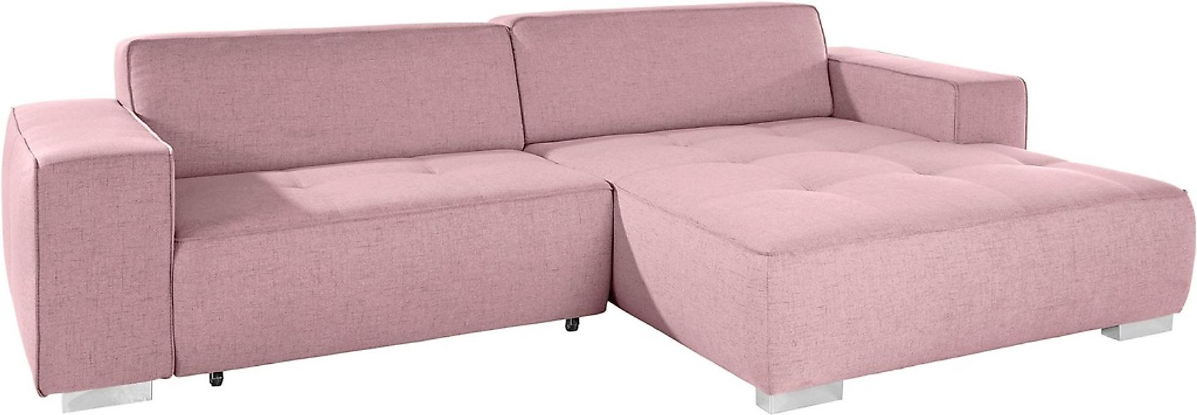 INOSIGN Ecksofa »Sapporo L-Form«, wahlweise Bettfunktion oder Sitztiefenver günstig online kaufen
