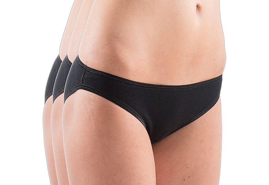 HERMKO Bikinislip 5032 5032 3er Pack Damen Mini Slips aus Baumwolle / Elast günstig online kaufen