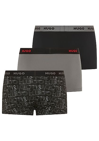 HUGO Underwear Trunk "TRUNK TRIPLET DESIGN" Packung, 3 Stk. mit Logobund günstig online kaufen
