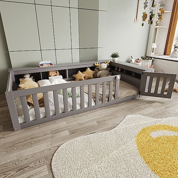 HAUSS SPOLE Kinderbett 90x200cm, mit Staufächern, günstig online kaufen