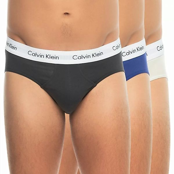 Calvin Klein 3-er Set Slips Schwarz, Beige & Lila günstig online kaufen