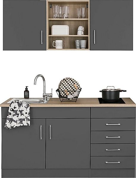 KOCHSTATION Pantryküche KS-Mali, Breite 150 cm, wahlweise mit E-Geräten günstig online kaufen