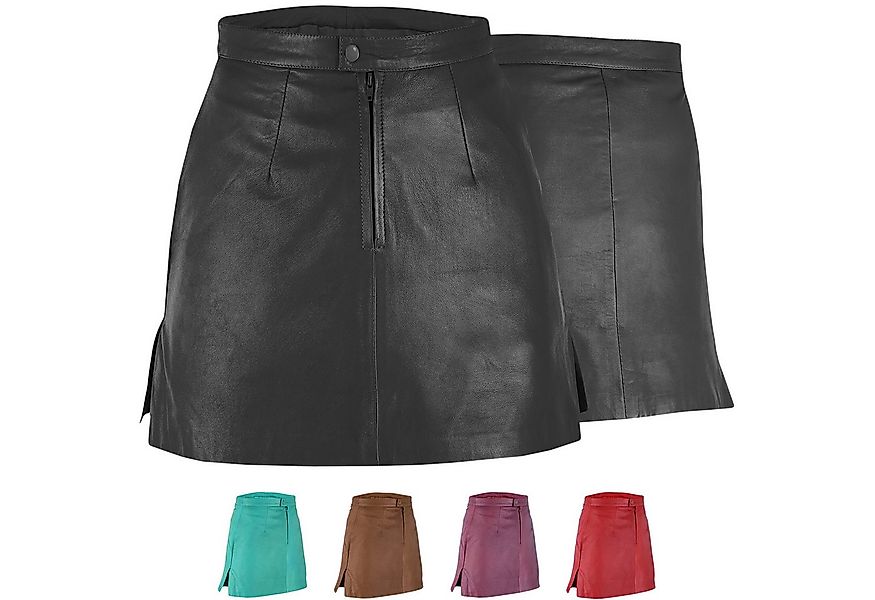 German Wear Lederrock Trend451R Mini Mini Lederrock echtes Leder schwarz günstig online kaufen