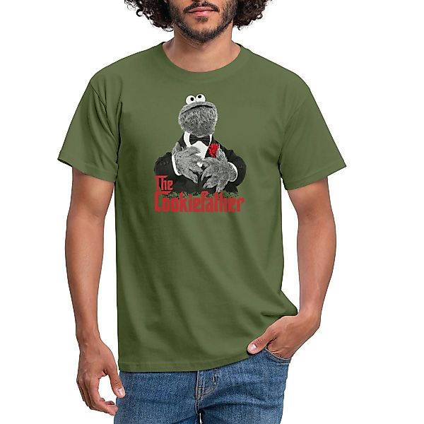 Spreadshirt T-Shirt Sesamstraße Krümelmonster The Cookiefather günstig online kaufen