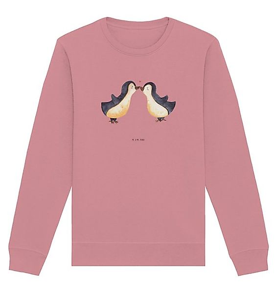 Mr. & Mrs. Panda Longpullover Größe M Pinguine Kuss - Canyon Pink - Geschen günstig online kaufen