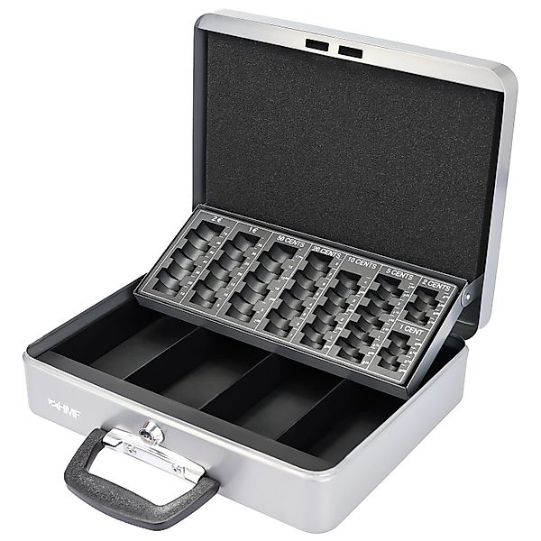 HMF 10016-09 Geldkassette Abschließbar Münzzählbrett Kasse Koffergriff 30 x günstig online kaufen