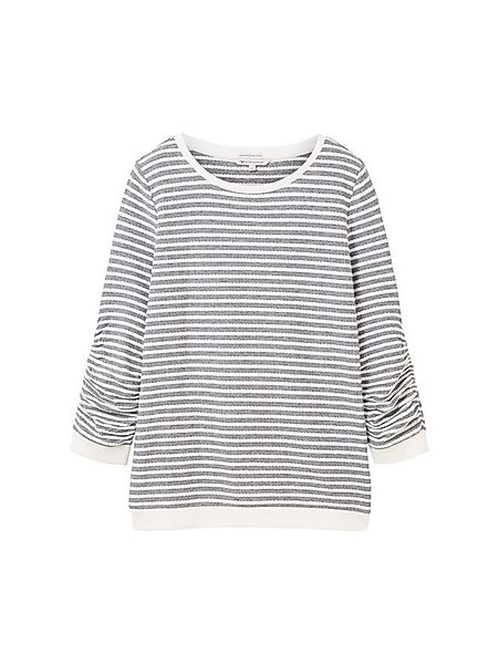 TOM TAILOR Denim Sweatshirt (1-tlg) Drapiert/gerafft günstig online kaufen
