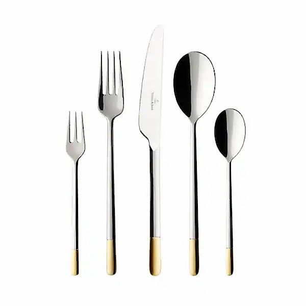 Villeroy & Boch Besteck-Set »Tafelbesteck Ella 30er Set silber-gold« günstig online kaufen