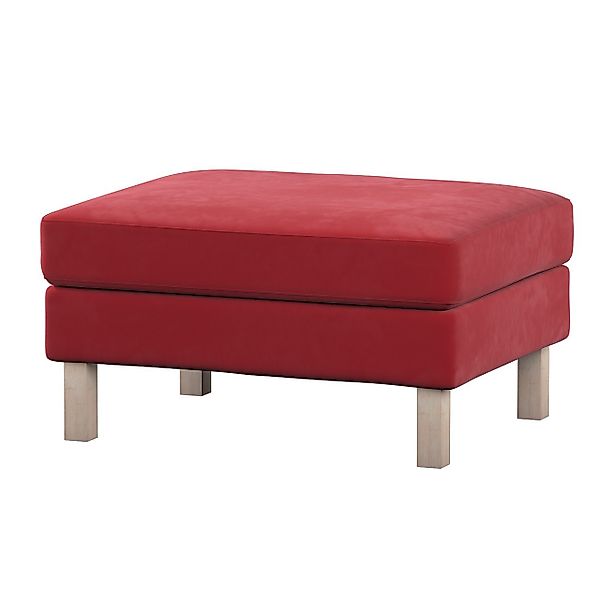 Bezug für Karlstad Hocker, rot, Husse, Karstadt Hocker, Velvet (704-15) günstig online kaufen