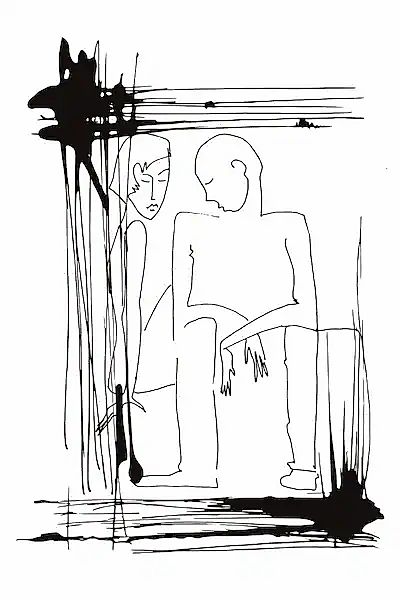 queence Acrylglasbild »Mann und Frau« Frau   Kunst   Mann   Schwarz-Weiß Fi günstig online kaufen