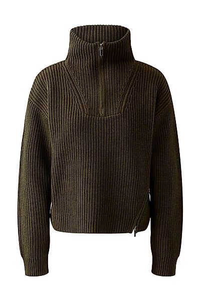 Oui Wollpullover Pullover khaki günstig online kaufen