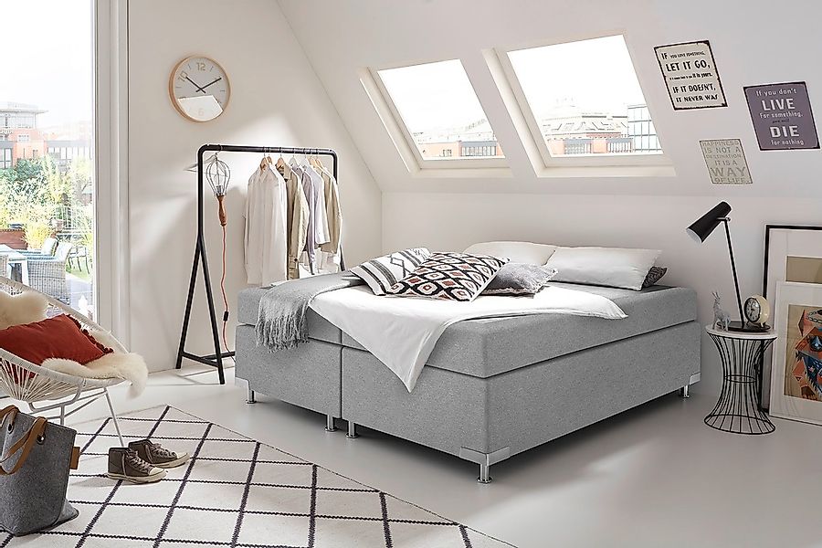 Westfalia Schlafkomfort Boxspringbett "Holland" ohne Kopfteil, frei im Raum günstig online kaufen
