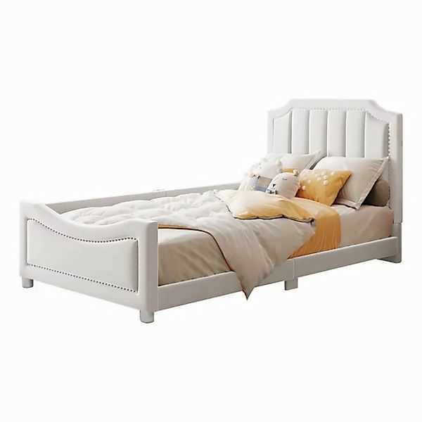 MODFU Kinderbett Polsterbett Einzelbett, Schlafsofa 90x200cm (mit Rückenleh günstig online kaufen