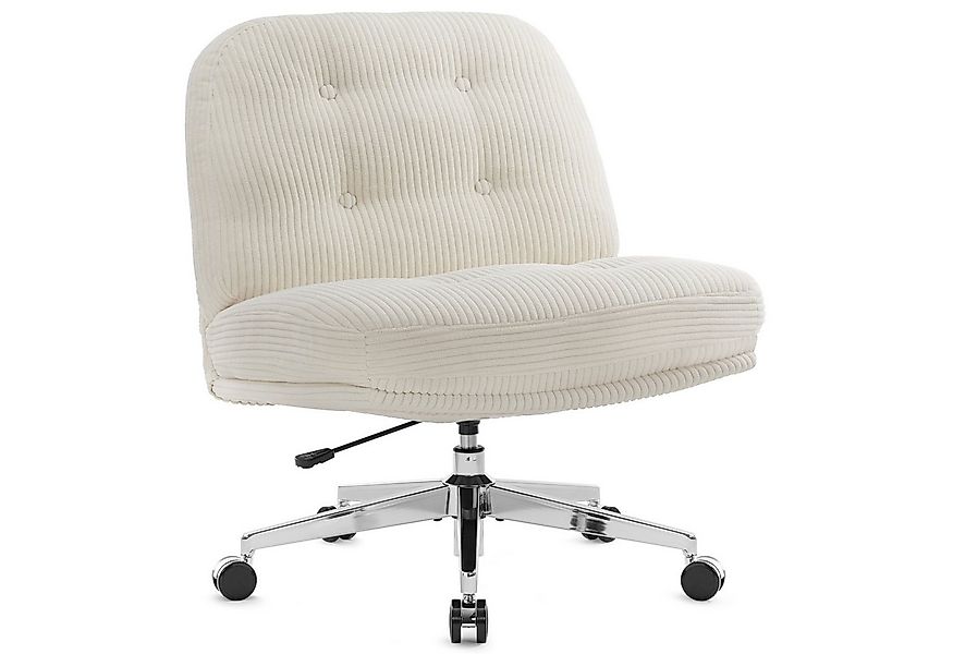 IWMH Chefsessel Dick Schreibtischstuhl mit Rollen, Cordstoff Bürostuhl ohne günstig online kaufen