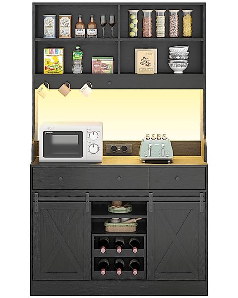 MSMASK Küchenbuffet Küchenschrank Sideboard Mehrzweckschrank mit günstig online kaufen