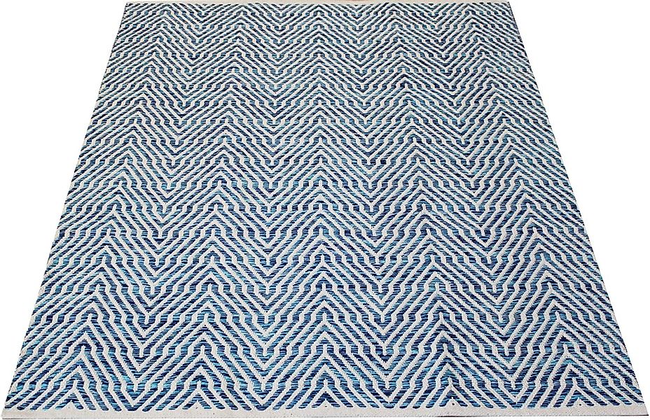 my home Teppich »Hanno«, rechteckig, 7 mm Höhe, flacher Teppich, Kurzflor, günstig online kaufen