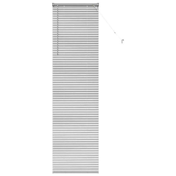 vidaXL Balkenjalousien mit Vorhängen Silber 220 x 55 cm Aluminium 42005938 günstig online kaufen