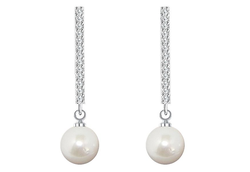 LÖB Perlenohrringe Damen Perlenohrringe Ohrringe Hängend Stab mit Perlen Zi günstig online kaufen