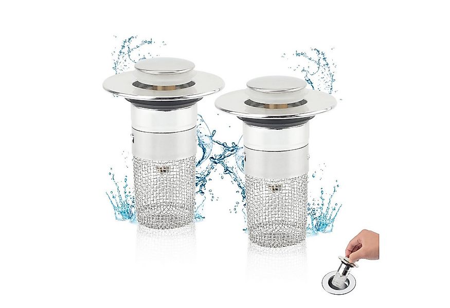 FOUORTUNATE-BEE Waschbeckenstöpsel 2 Stücke WaschbeckenstöPsel für 34-40mm günstig online kaufen