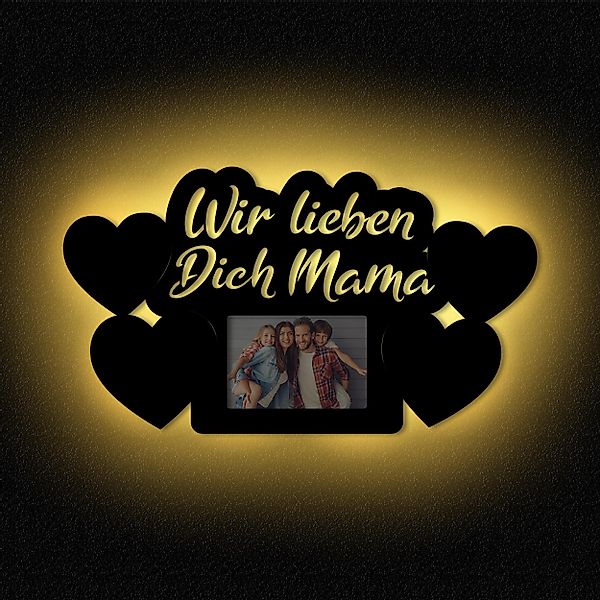 Namofactur LED-Bilderrahmen Geschenk Mama Fotorahmen aus günstig online kaufen