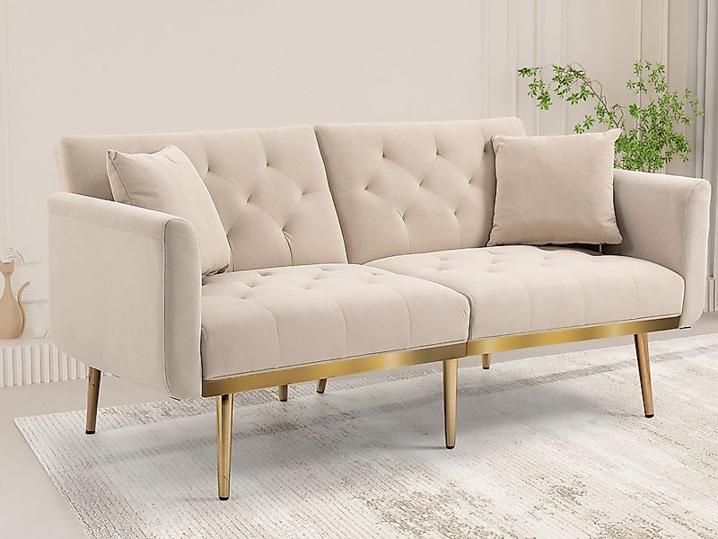 KLAM HOME Sofa Schlafsofa 3-Sitzer-Sofa 3-fach verstellbarer Rückenlehne, a günstig online kaufen