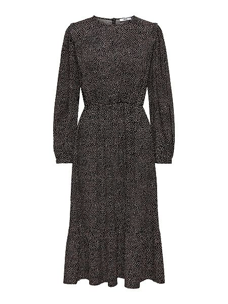 ONLY Wadenlanges Kleid Damen Schwarz günstig online kaufen