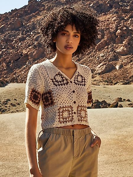 Apricot Klassische Bluse Blusentop, mit quadratischem günstig online kaufen
