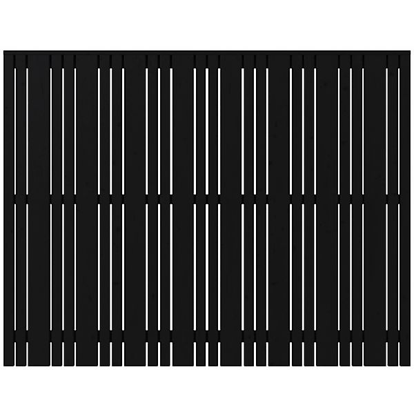 Sichtschutzzaun Tangent Nadelholz Schwarz 180 cm x 140 cm günstig online kaufen