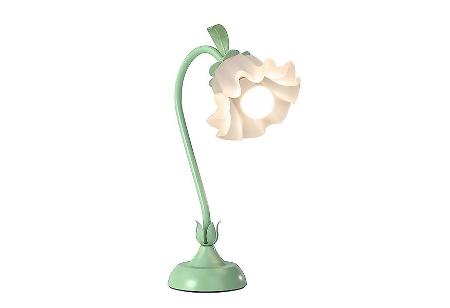 COSTWAY Nachttischlampe, Maiglöckchen-Acryllampenschirm, verstellbarer Stie günstig online kaufen