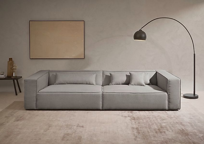 LeGer Home by Lena Gercke 3-Sitzer »PIARA XXL, Sofa mit Kedernaht in Cord, günstig online kaufen