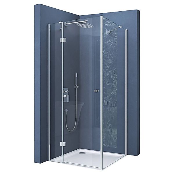 doporro Eckdusche Duschkabine Duschabtrennung ESG-Glas mit günstig online kaufen