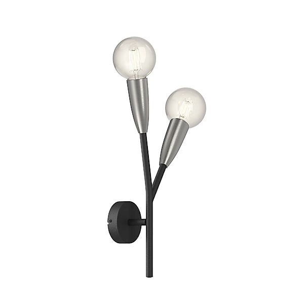 Lucande Wandleuchte Wandlampe Innen Carlea 9639214 Modern in Schwarz aus Me günstig online kaufen