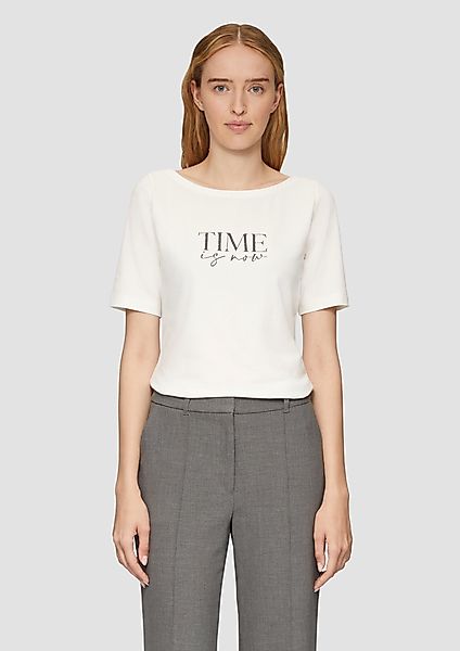 s.Oliver BLACK LABEL Kurzarmshirt T-Shirt mit günstig online kaufen