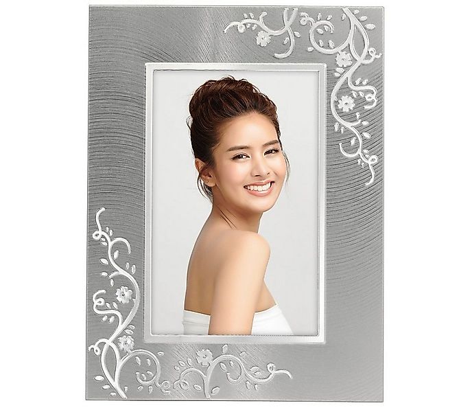 Hama Portraitrahmen Porträtrahmen 13x18 cm, silber, aufhängbar, aufstellbar günstig online kaufen