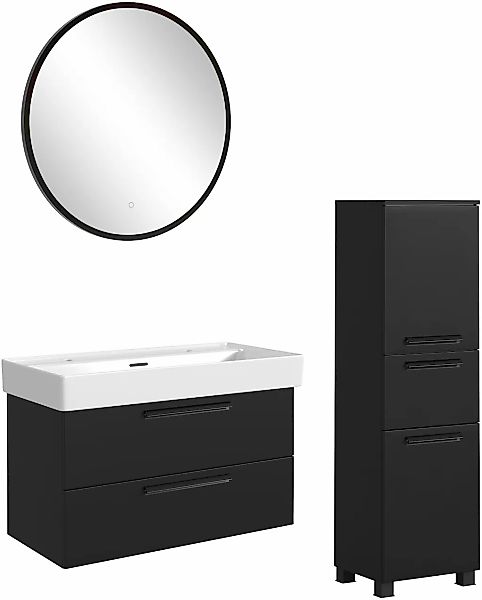 welltime Badmöbel-Set "SALVADA, 3tlg-Set, gedämpfte Scharniere, Softclose, günstig online kaufen