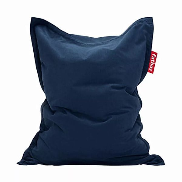 Sitzkissen Original Slim Cord textil blau / 100% Recycling - Cordsamt - Fat günstig online kaufen