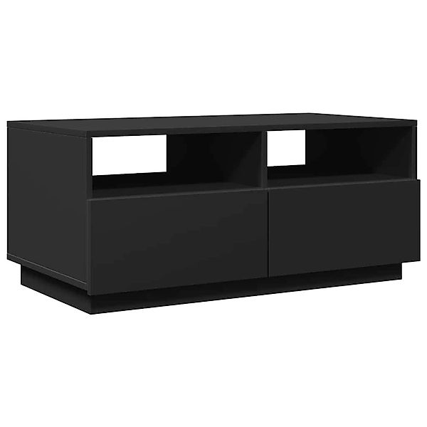 vidaXL Couchtisch mit LED-Leuchten Schwarz 90x49x40 cm 839834 günstig online kaufen