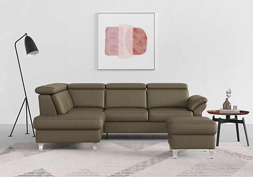 sit&more Ecksofa »Arngast L-Form« inklusive Kopfteilverstellung und Federke günstig online kaufen