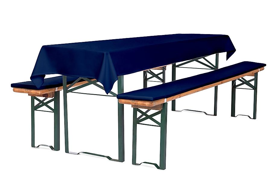 TexDeko Bankauflage Bierbankauflagen-Set mit Tischdecke 100x250cm günstig online kaufen