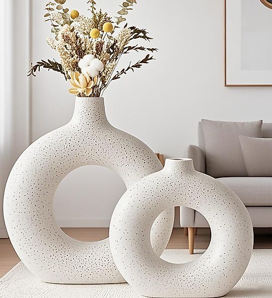 Masbekte Dekovase Keramik Vase, Matte Pampasgrasvase, günstig online kaufen