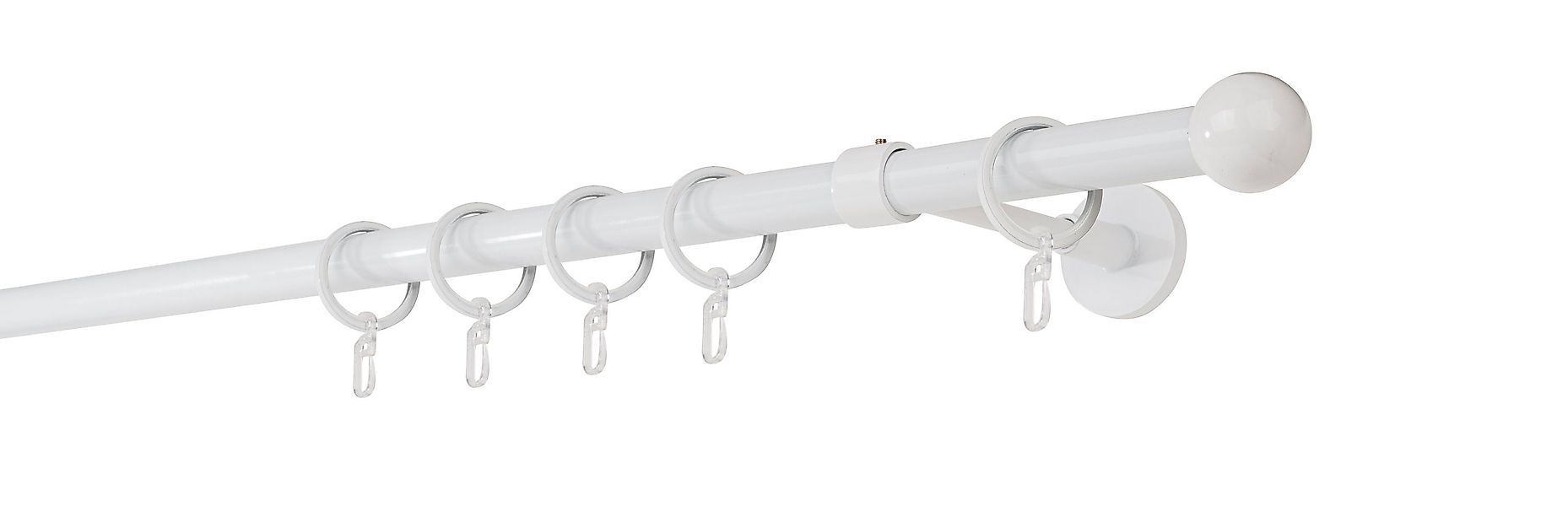 ondeco Gardinenstange Rundrohr Wandabstand 14cm Ball, günstig online kaufen