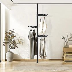 Daskoo Kleiderständer Verstellbare Wäschestange, Kleiderständer,Kleiderbüge günstig online kaufen