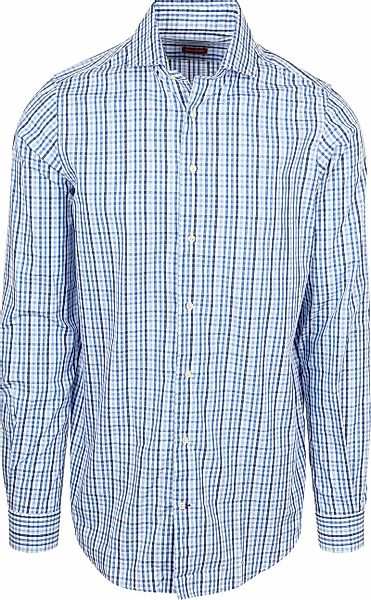 Steppin' Out Extra Long Sleeves Hemd Karos Blau - Größe XL günstig online kaufen