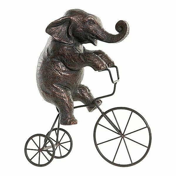Deko-figur Dkd Home Decor Metall Harz Elefant (30 X 12 X 37 Cm) günstig online kaufen