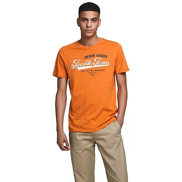 Jack & Jones Logo 2 Colors Kurzärmeliges T-shirt L Hawaiian Sunset / Slim F günstig online kaufen