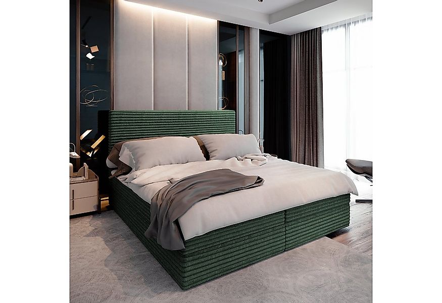 Masseno Boxbett PISA 160x200 cm mit Bonell Matratze und Topper günstig online kaufen