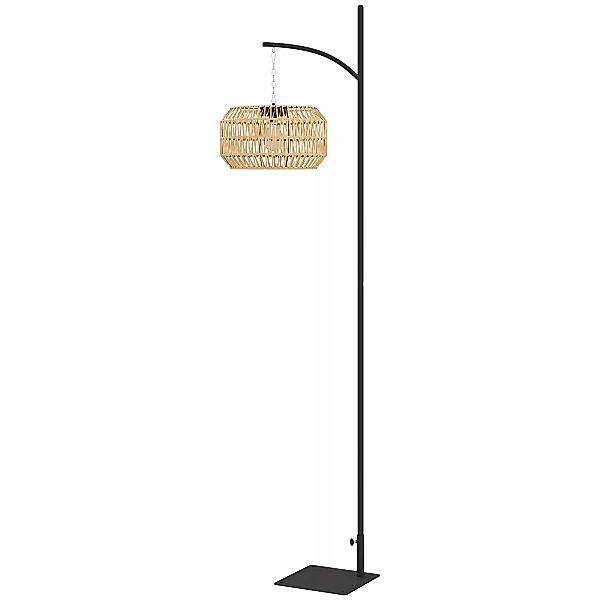 Outsunny Solar Stehlampe Rattan Solarlampen mit Lichtsensor Automatische So günstig online kaufen