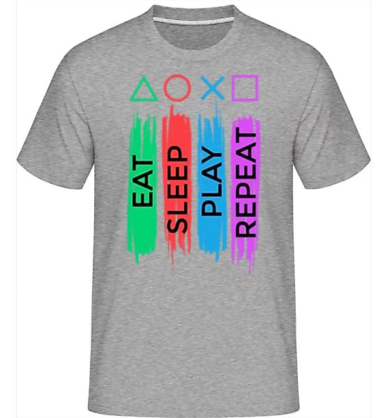 Eat Sleep Play Repeat · Shirtinator Männer T-Shirt günstig online kaufen