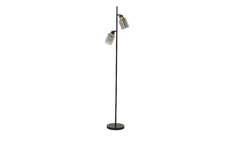 Briloner Stehleuchte Royk Schwenkbar Retro E27 Fassung Rauchglas günstig online kaufen