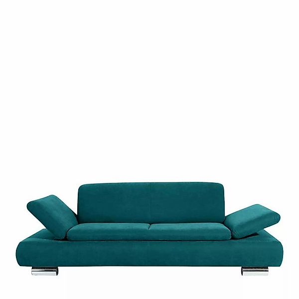 Sofa in Petrol Fußgestell aus Metall günstig online kaufen